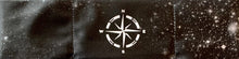 Load image into Gallery viewer, Buddha gear Buddha Wear Hand Made Black Cosmo Buddha Band, meditation, yoga headband with Compass, Coexist, Yin Yang Sun, Namaste over your third eye Yoga wear buddha clothing