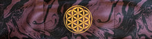 Load image into Gallery viewer, Headband with Gold Om, Flower of Life, Lotus, Ganesha over your third eye for better yoga, meditation and sleep Yoga Clothing Buddha Wear