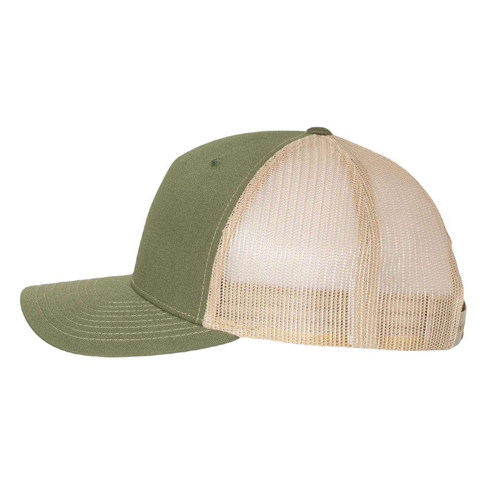 Hat: Trucker White with Yellow and Green Panel - The Westminster