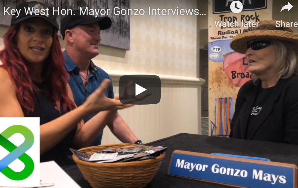 Key West Florida Hon. Mayor Gonzo Mays Interviews Joy and Jason with Buddha Gear... about sacred geometry, meditation, yoga, hippie, crystals, flower of life, metatron, metatron's cube, merkaba, buddha gear