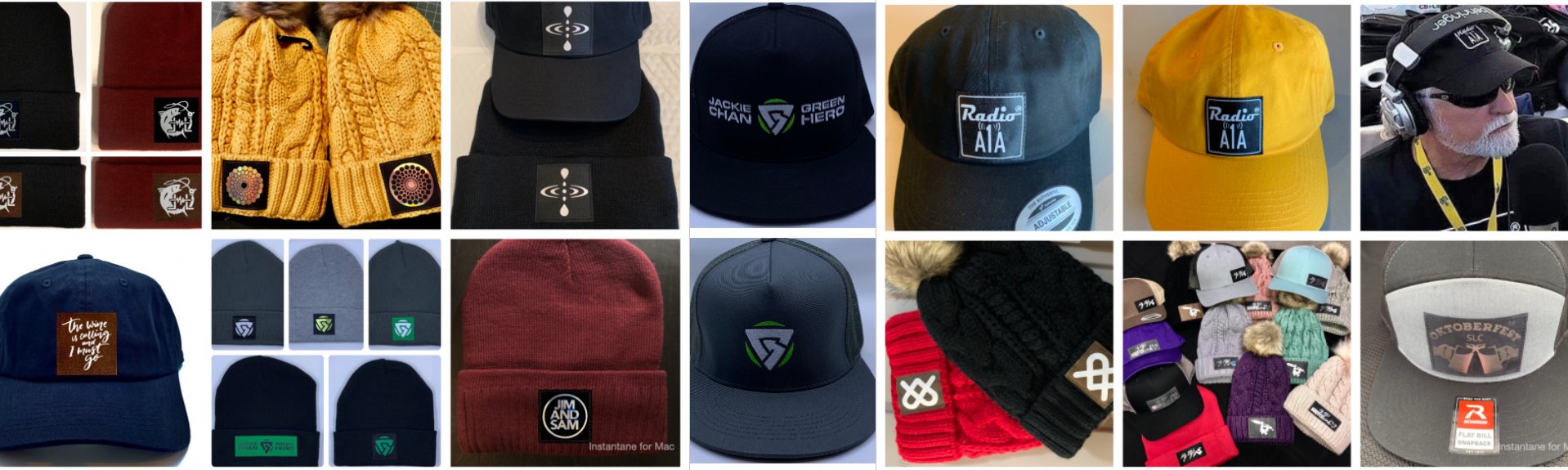 Logo wear for Jackie Chan, Beehive Buds, Oktoberfest, A1A Radio, Key West Florida, Maui Hawaii, Kula Brands, music bands and yoga studios, Buddha gear 