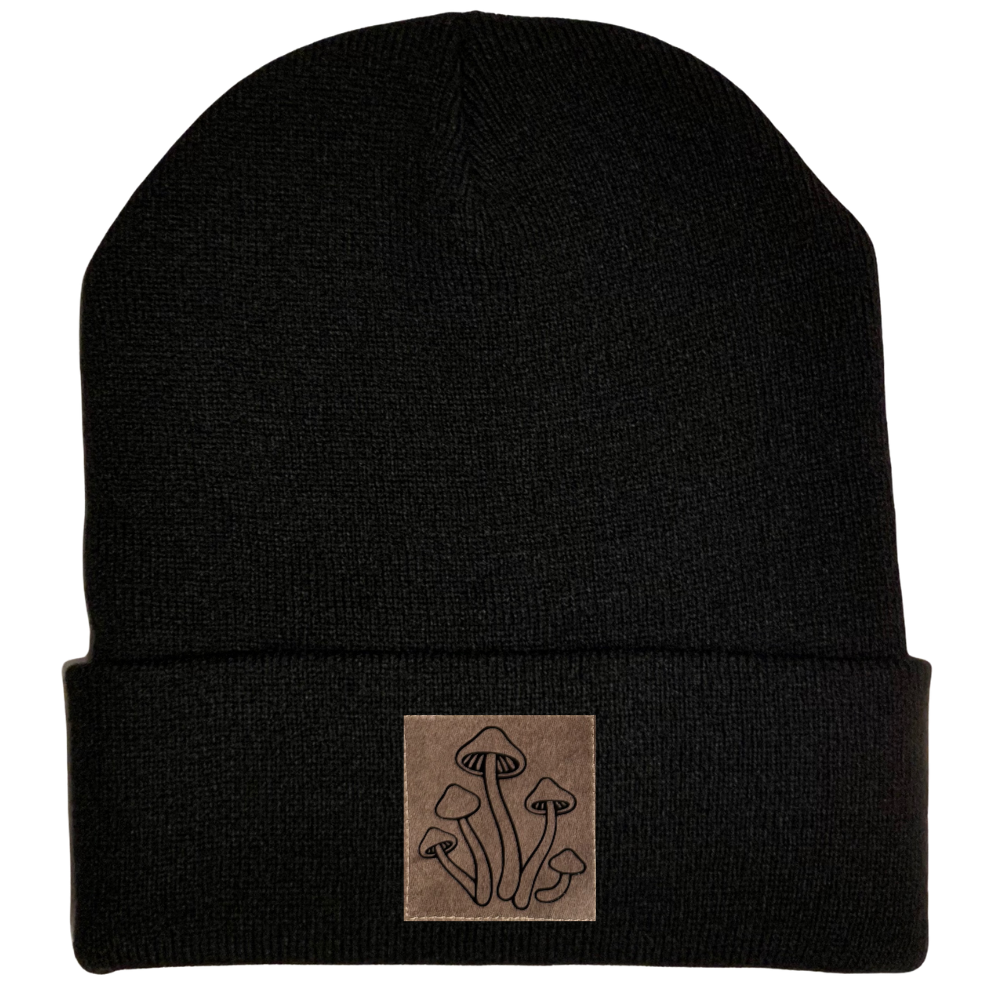 Black Cuffed Beanie - Customized with your Frequency