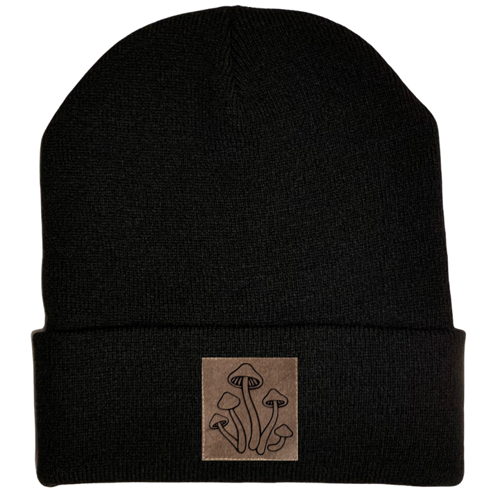 Black Cuffed Beanie - Customized with your Frequency