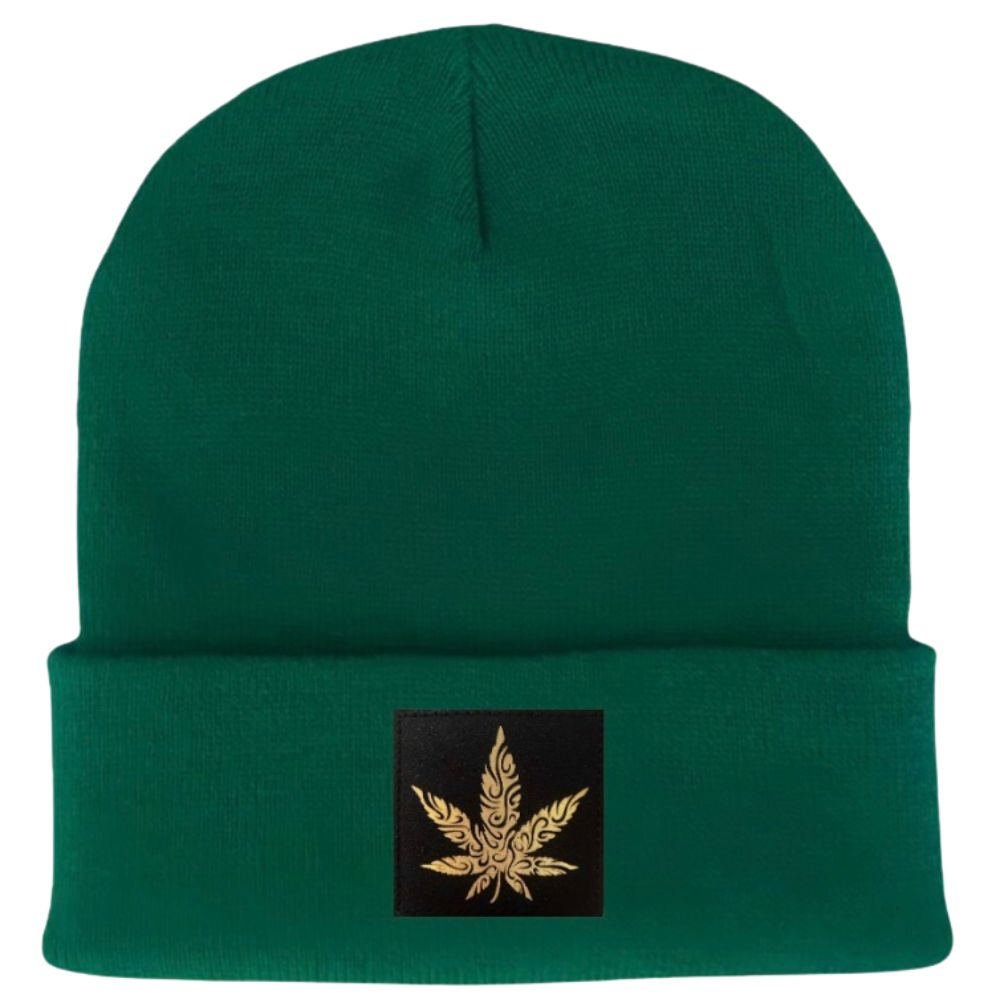 Cuffed Beanie Evergreen, Customizable with any Patch and Variation Below