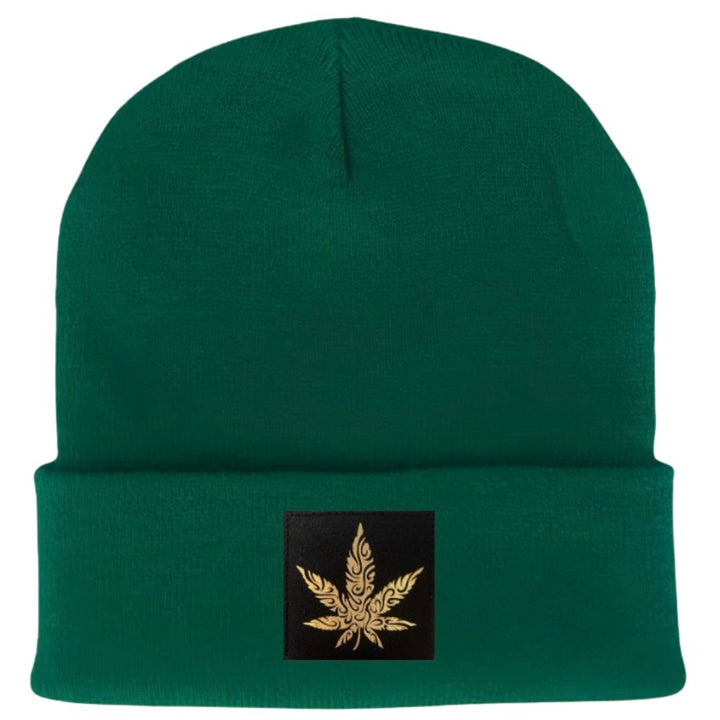 Cuffed Beanie Evergreen, Customizable with any Patch and Variation Below