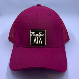 Buddha Gear Radio A1A Headwear, Dad hat, Burgundy trucker hat, Key West Florida www.radioa1a.com