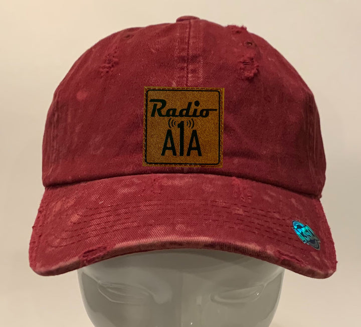 Buddha Gear Radio A1A Headwear, Burgundy Dad hats, trucker hats, Key West Florida www.radioa1a.com