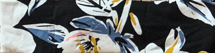 Headbands Black Floral Buddha gear Super Soft Headbands for better yoga meditation and sleep yoga wear