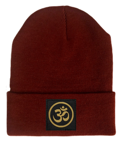 Om Symbol Beanie Yoga Beanie by buddha gear