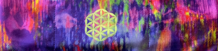 Flower of Life Yoga meditation headband by buddha gear for yoga meditation an sleep with a crystal over your third eye