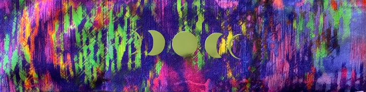 Moon meditation headband by buddha gear for yoga meditation an sleep with a crystal over your third eye