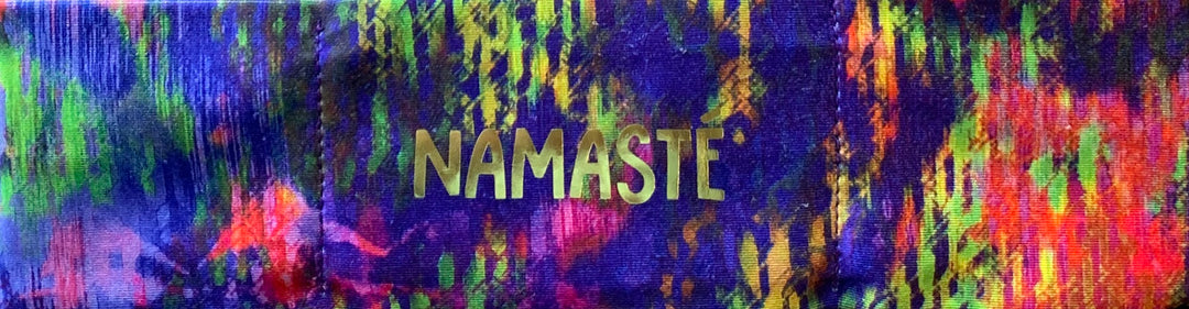 Namaste yoga meditation headband by buddha gear for yoga meditation an sleep with a crystal over your third eye