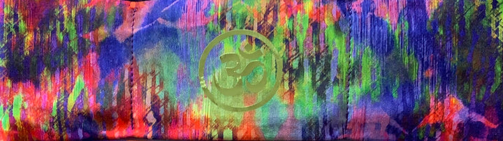 Om meditation headband by buddha gear for yoga meditation an sleep with a crystal over your third eye