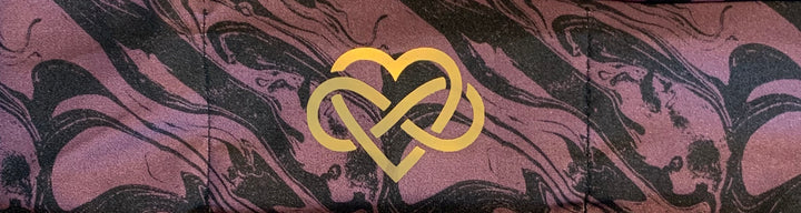 Buddha Gear  Hand Made Burgundy Wine Buddha Band with Golden Tree of Life, Infinite Love, Pineapple, Namaste over your third eye for better yoga, meditation and sleep Yoga clothing yoga wear