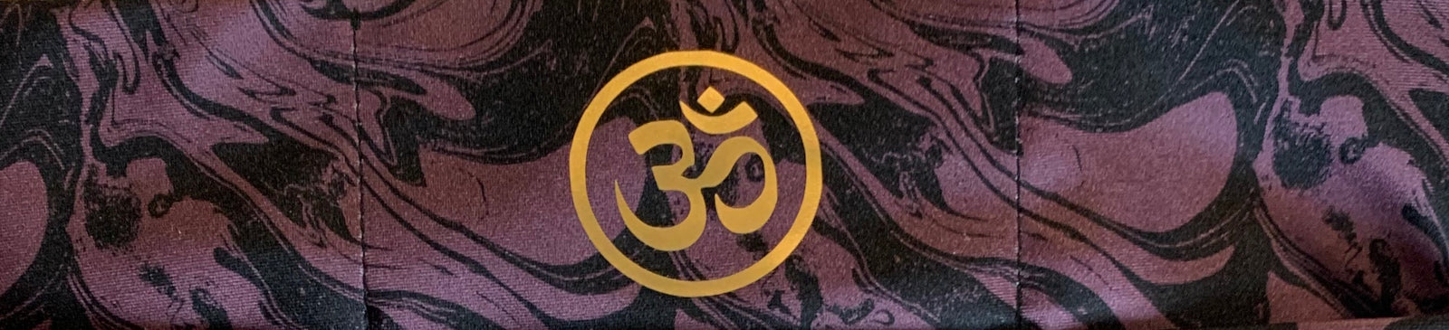 Om yoga meditation headband by buddha gear for yoga meditation an sleep with a crystal over your third eye