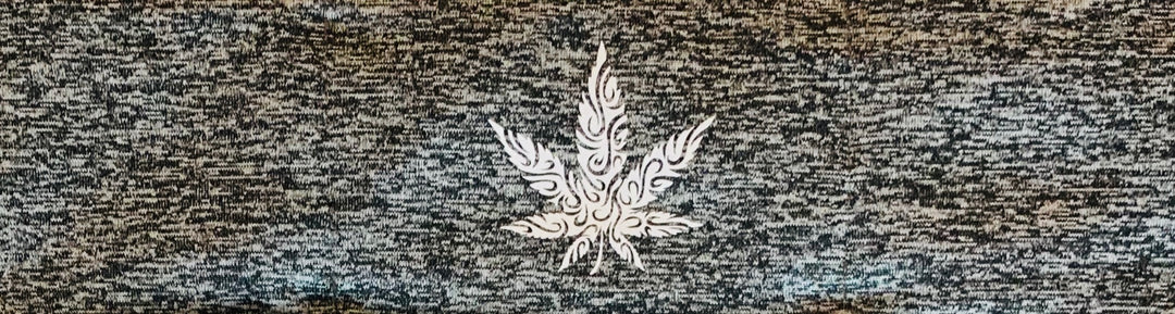 cannabis yoga meditation headband by buddha gear for yoga meditation an sleep with a crystal over your third eye