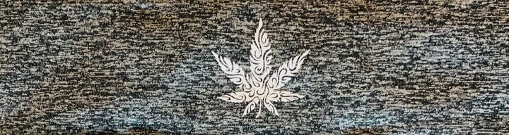 cannabis yoga meditation headband by buddha gear for yoga meditation an sleep with a crystal over your third eye