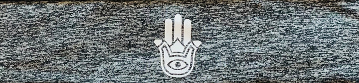 Hamsa hand yoga meditation headband by buddha gear for yoga meditation an sleep with a crystal over your third eye
