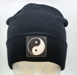 Black Beanie with yin yang over your third eye by Buddha Gear