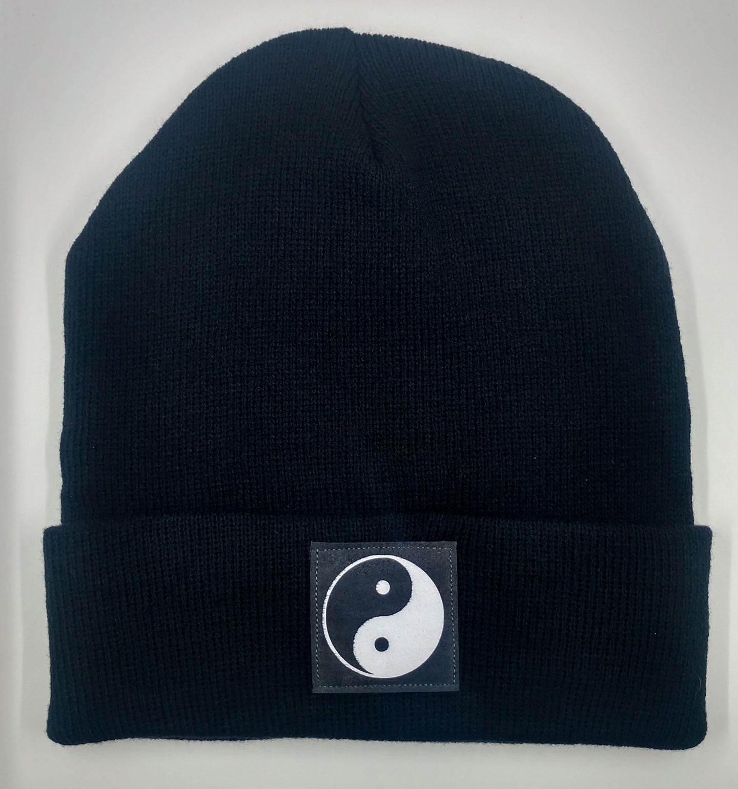 Beanie with black yin yang over your third eye by Buddha Gear