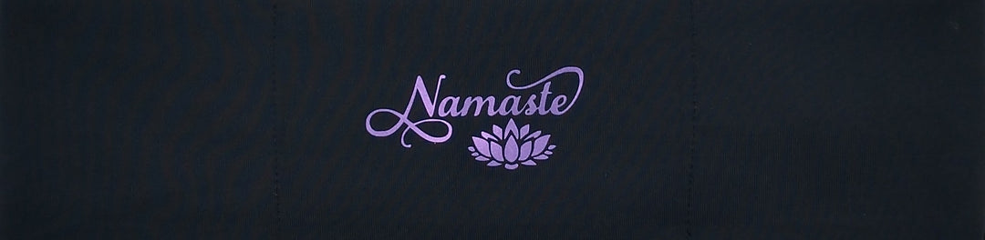 Namaste yoga meditation headband by buddha gear for yoga meditation an sleep with a crystal over your third eye