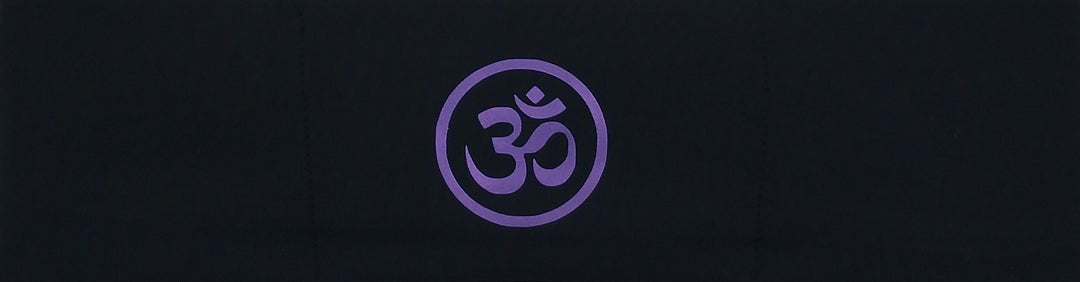 Om Yoga meditation headband by buddha gear for yoga meditation an sleep with a crystal over your third eye
