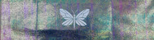 Load image into Gallery viewer, Buddha gear Buddha Bands Butterflies are deep and powerful representations of life. Many cultures associate the butterfly with our souls. In Christianity, the butterfly is a symbol of resurrection. Around the world, people view the butterfly as representing endurance, change, hope, and life.  Our original Buddha Band - Yoga, meditation headband has hidden pocket to hold a crystal over your third eye while you meditate, practice yoga or sleep.