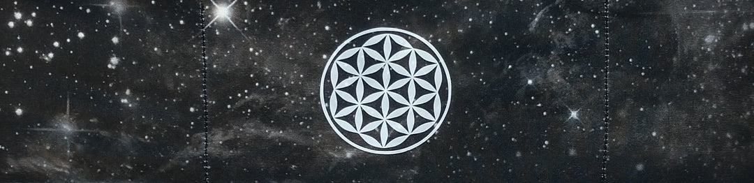 Flower of Life meditation headband by buddha gear for yoga meditation an sleep with a crystal over your third eye