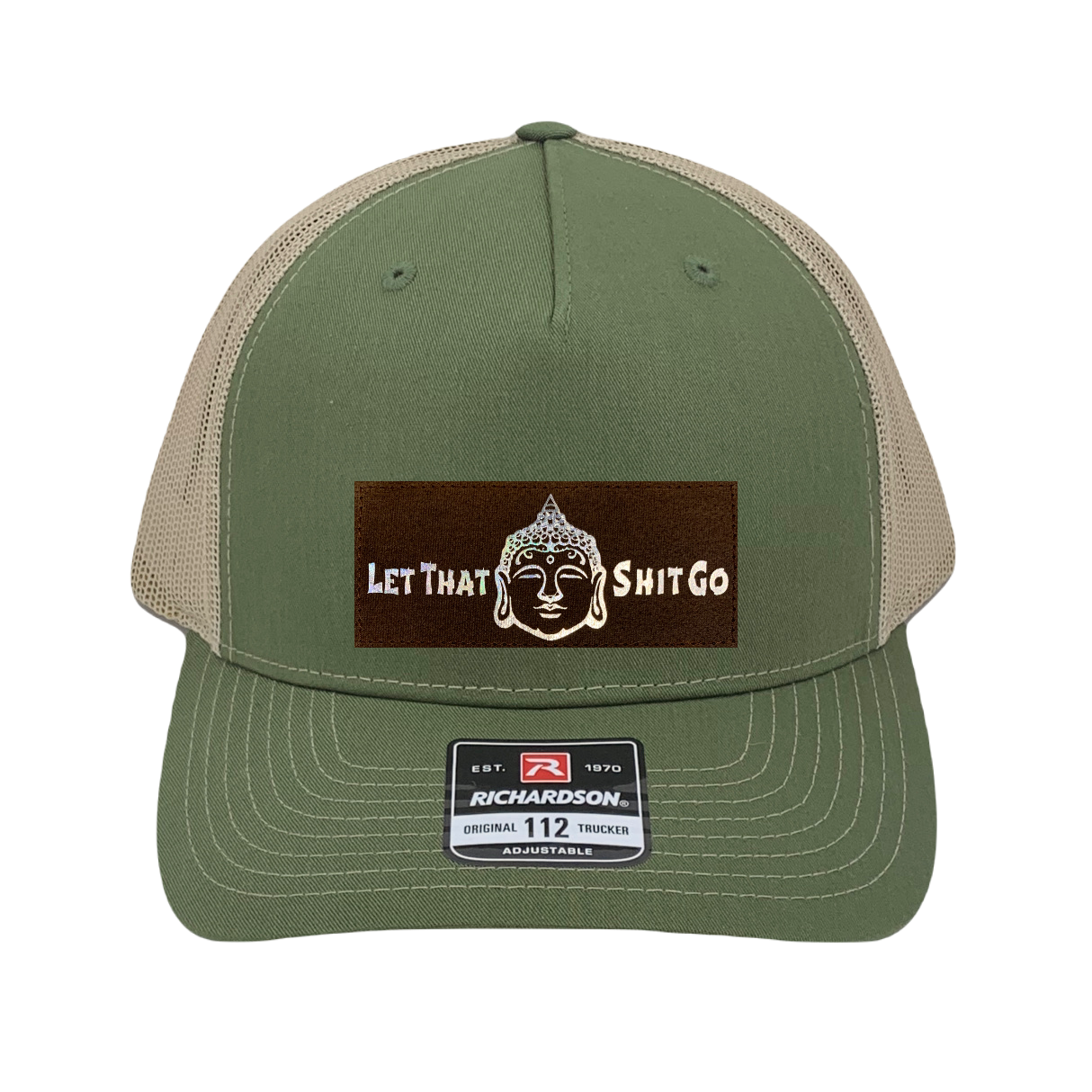 Richardson 112 trucker hat let that shit go by buddha gear 