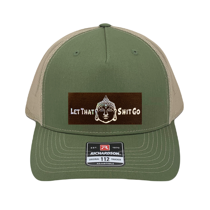 Richardson 112 trucker hat let that shit go by buddha gear 