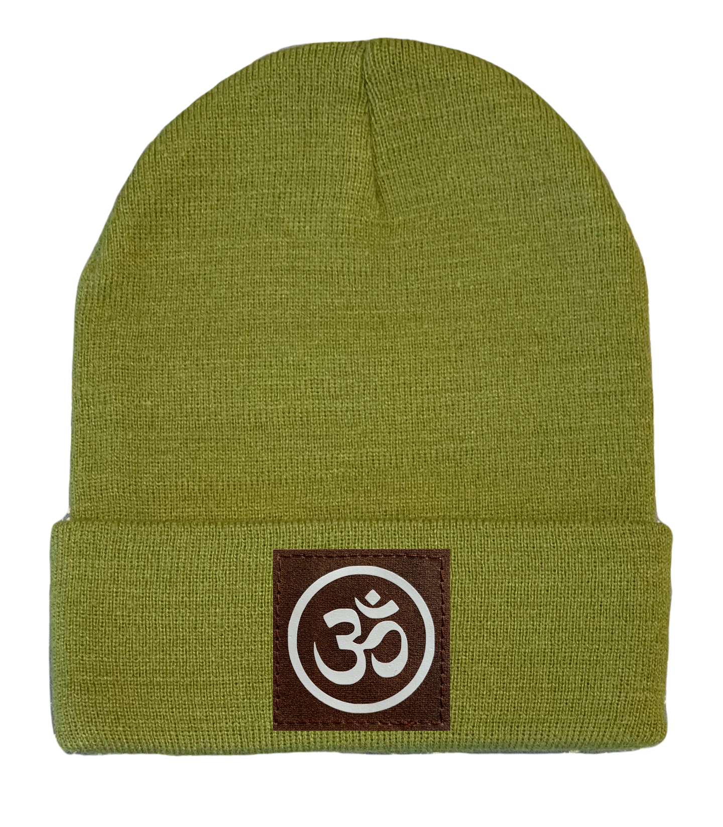 cuffed beanie yoga hat with hindu om yoga symbol third eye by buddha gear