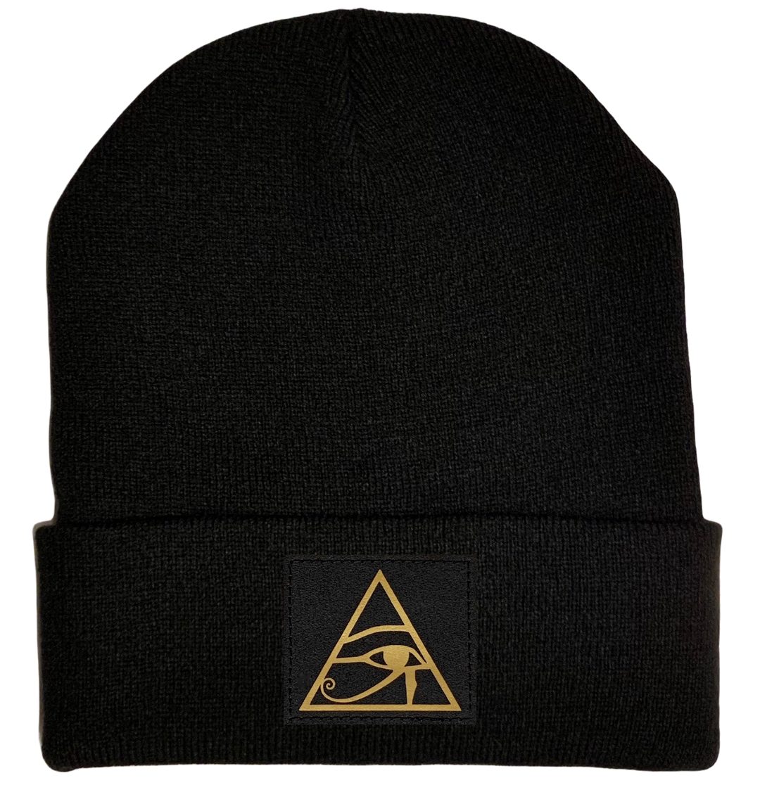 Beanie with The Wadjet (or Ujat, meaning "Whole One") is a powerful symbol of protection, royal power and good health. In ancient Egypt it is also known as the "Eye of Horus" and the "all seeing eye" The Eye of Horus, also known as wadjet, wedjat[ or udjat,is an ancient Egyptian symbol of protection, royal power, and good health.